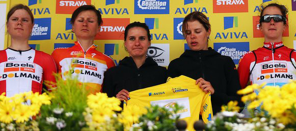 Boels-Dolmans accepted the prize for injured Armistead